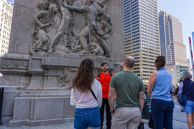 Architecture & History Guided Tour along the Chicago Riverwalk - 455 Cityfront Plaza Dr: Art Deco-Inspired Modern Media Energy