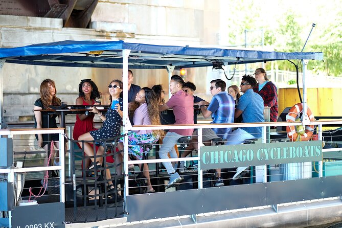 Chicago River Cycleboat Cruise - The 1960s-era marker: when Chicago shifts from industry to homes