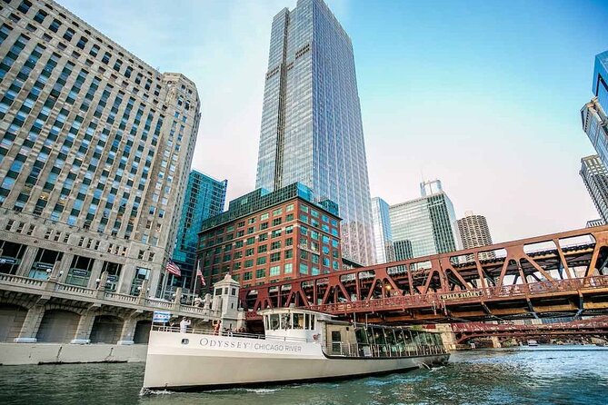 City Cruises Chicago: Premier Plus Brunch Cruise on Chicago River - Wrigley Building across Michigan Avenue: a straight shot you don’t want to miss
