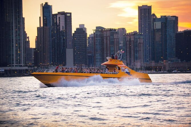 City Cruises Chicago: Seadog Fireworks Cruise - Passing Skydeck Chicago and the Downtown Skyline