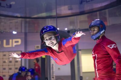 iFLY Chicago-Rosemont First Time Flyer Experience - Gear, helmet, goggles, earplugs: comfort comes standard