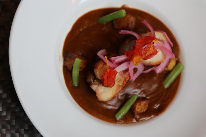 Learn To Make Mole The Real Mexican Way Before Lunch - What you eat at the end: mole, rice, beans, and hibiscus